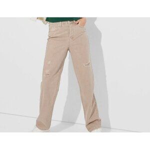 WILD FABLE JEANS HIGH RISE STRAIGHT LIGHT BROWN NEUTRAL EASYRIGID CASUAL NWT